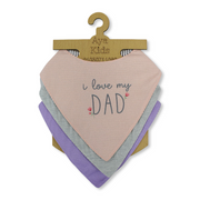 Cotton Baby Bib with Cute Design - (Pack Of 3)