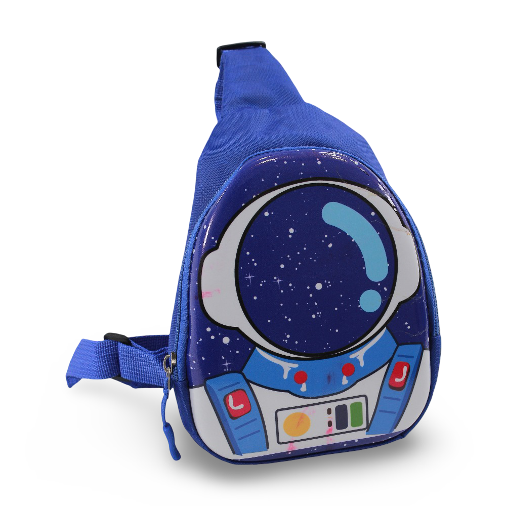 Cross Bag – Blue with Astronaut Print