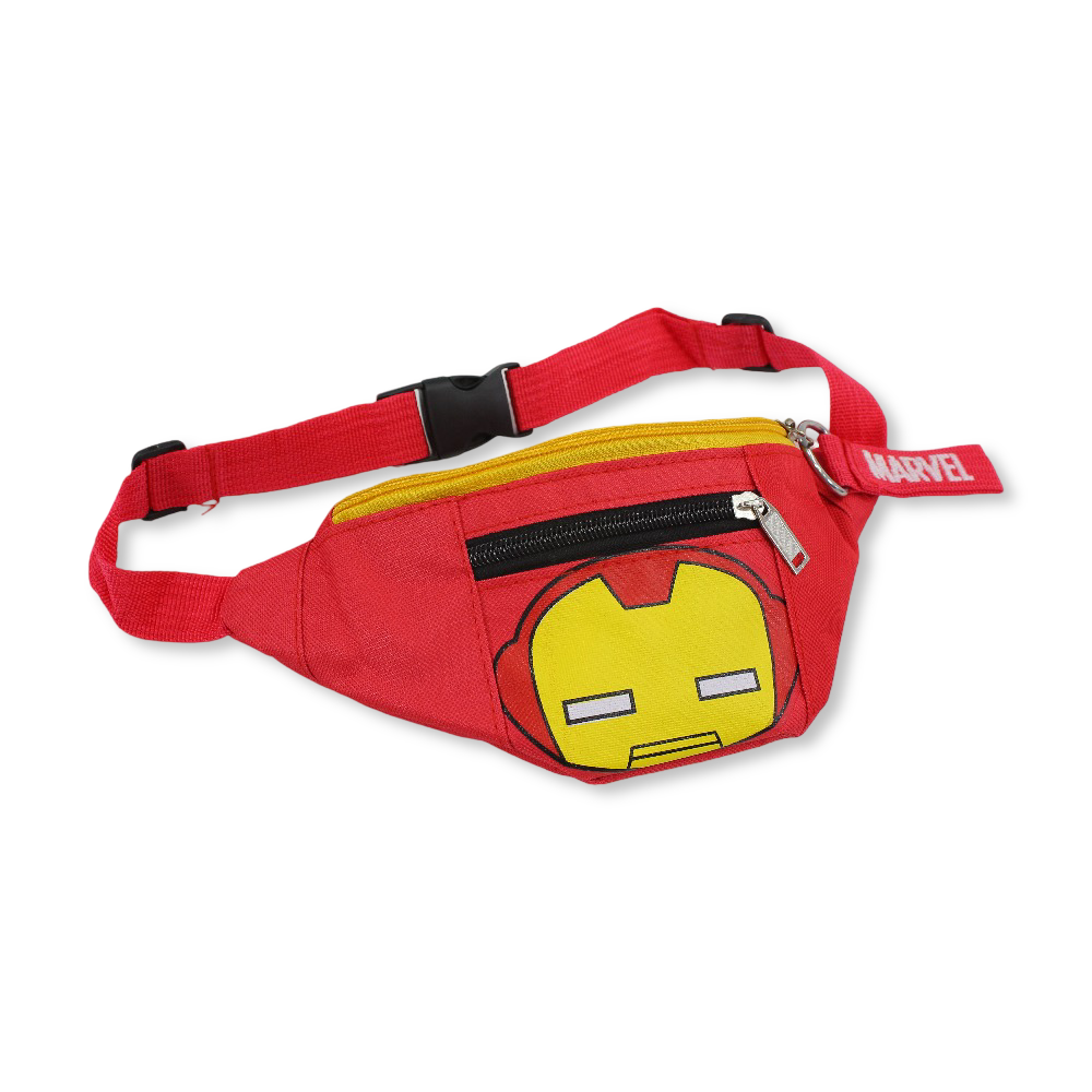 Waist Bag – Red with Iron-Man Print - School - Cherries