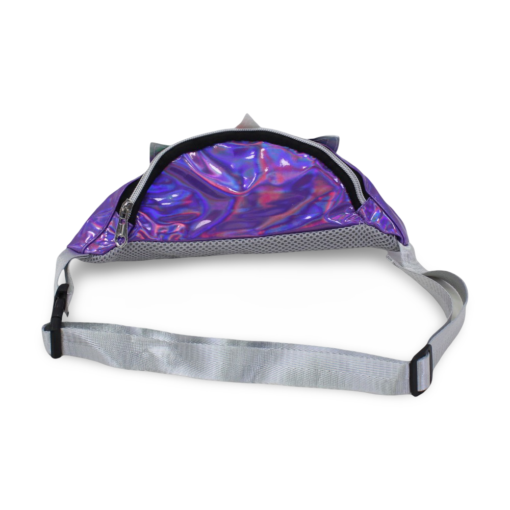 Waist Bag – Shiny Purple with Unicorn Design