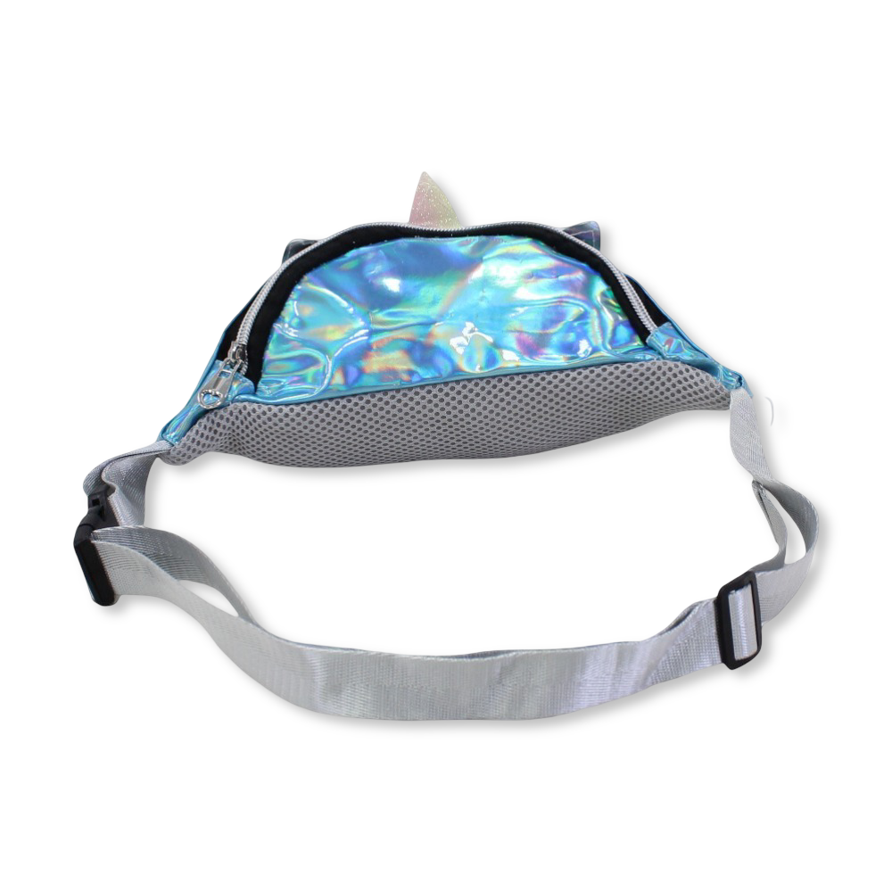 Waist Bag – Shiny Turquoise with Unicorn Design