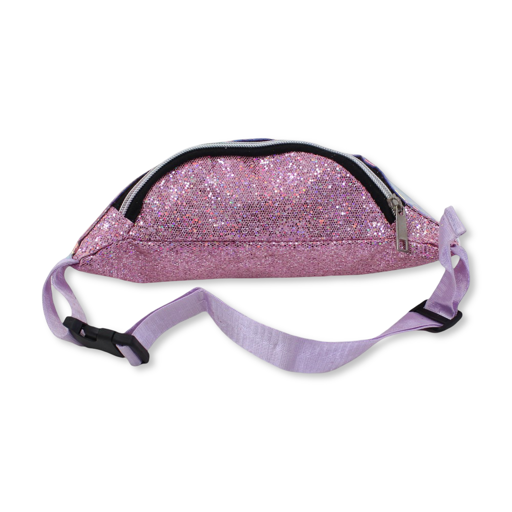 Waist Bag – Glitter Pink & Purple with Unicorn Design