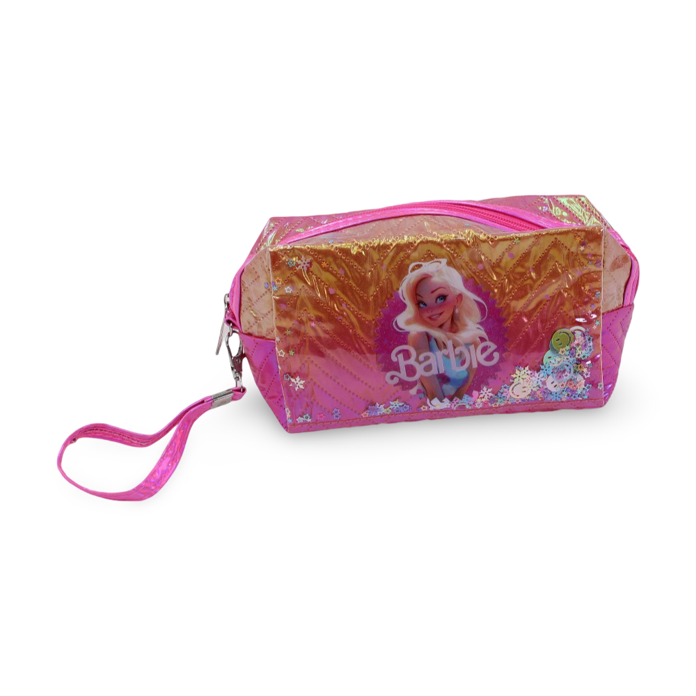 Make-Up Bag – Fuchsia with Barbie Print - Assortments - Cherries