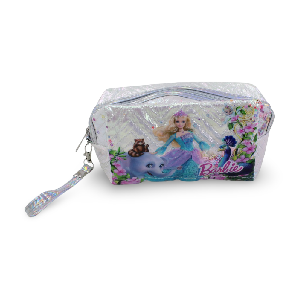 Make-Up Bag – White with Barbie Print - Assortments - Cherries
