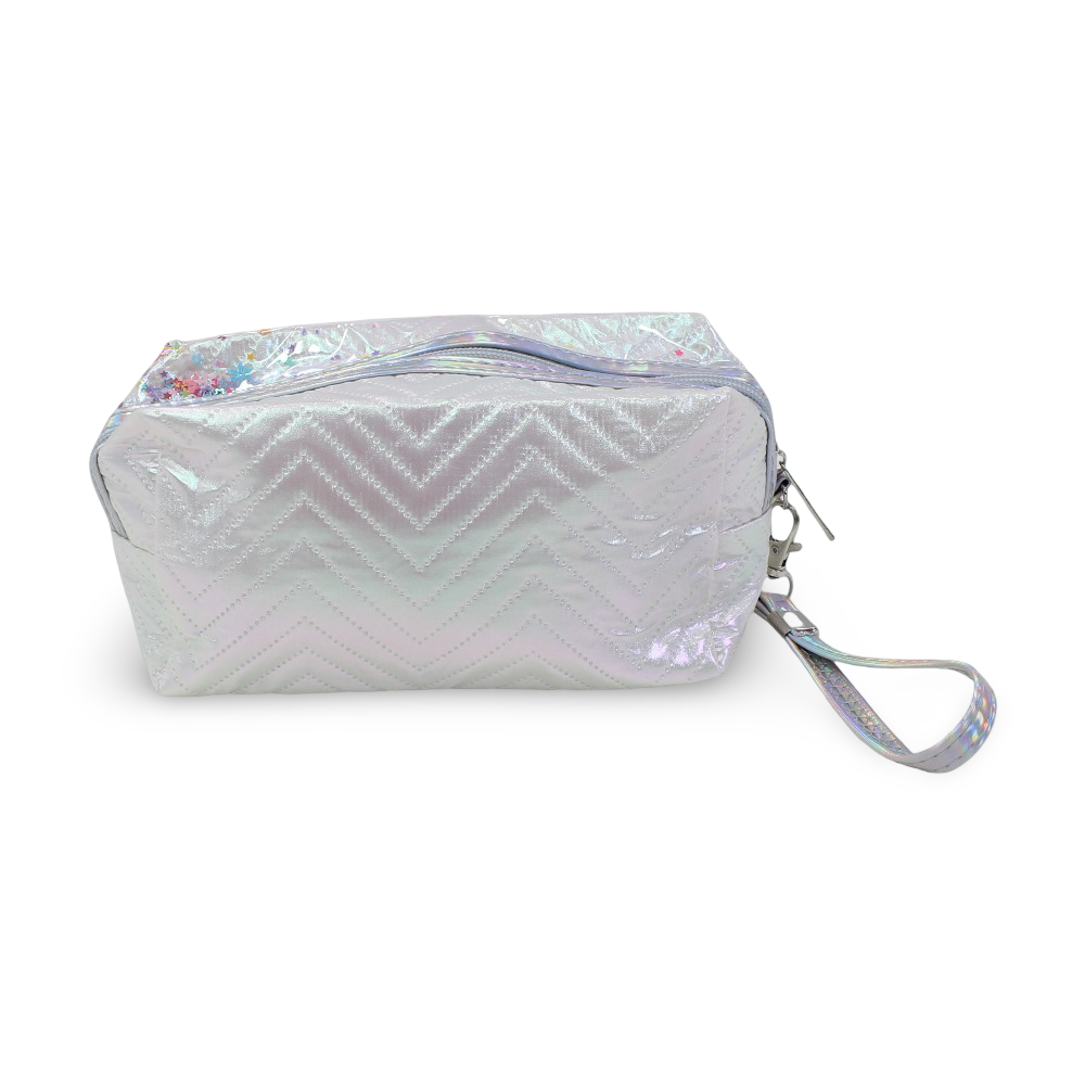 Make-Up Bag – White with Barbie Print