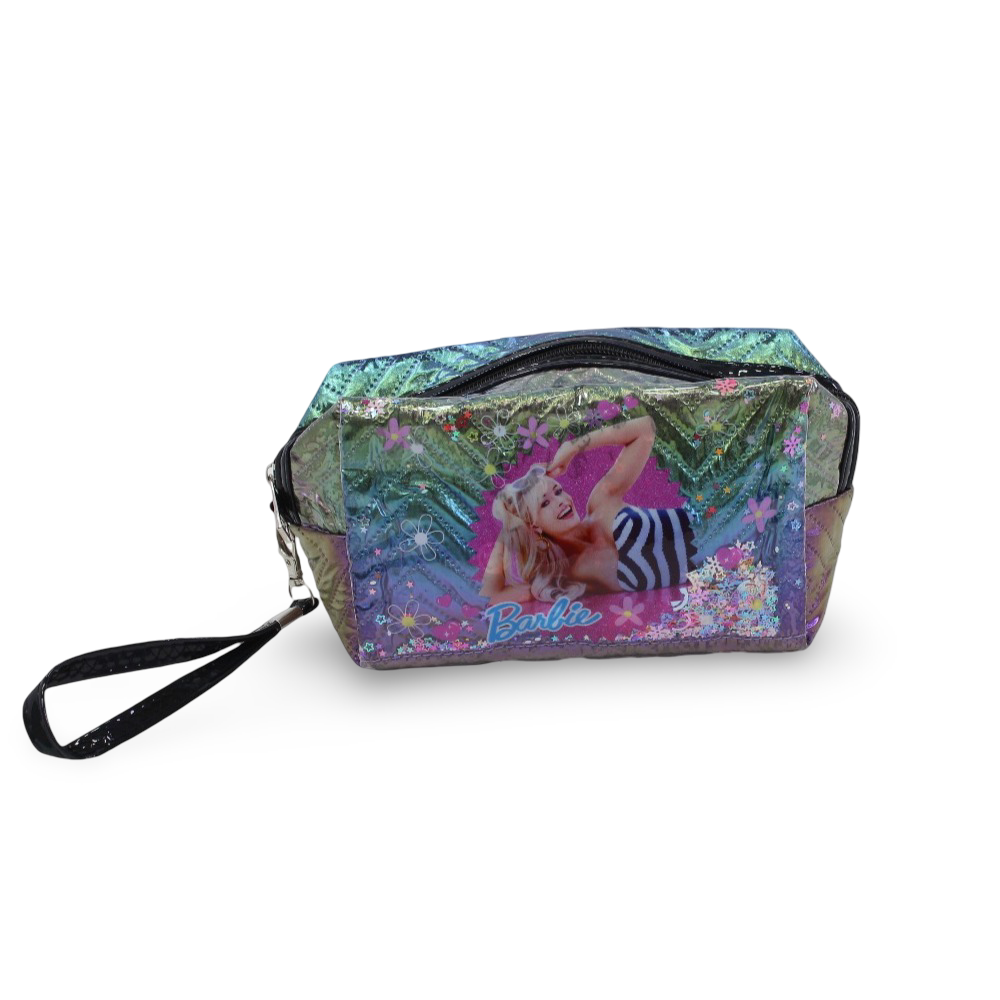 Make-Up Bag – Colorful with Barbie Print