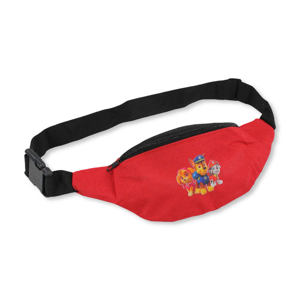 Waist Bag – Red with Paw Patrol Print