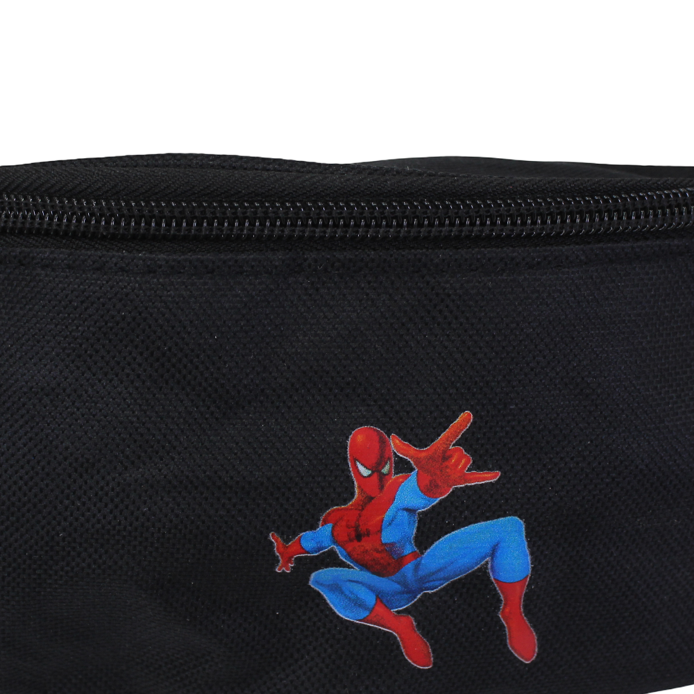Waist Bag – Black with Spider-Man Design
