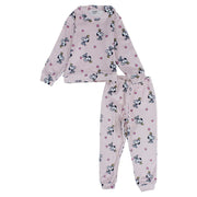 Girls Velvet Thermal Set - Pink with Snoopy Print