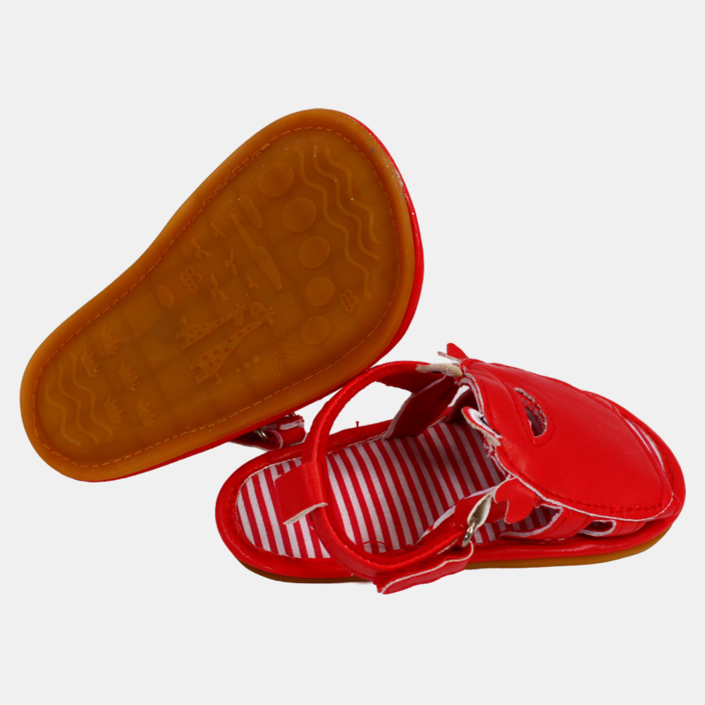 Baby Boys Leather Sandals – Crab Design