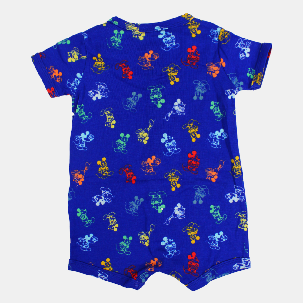 Baby Boys Cotton Romper – Mickey Mouse Design