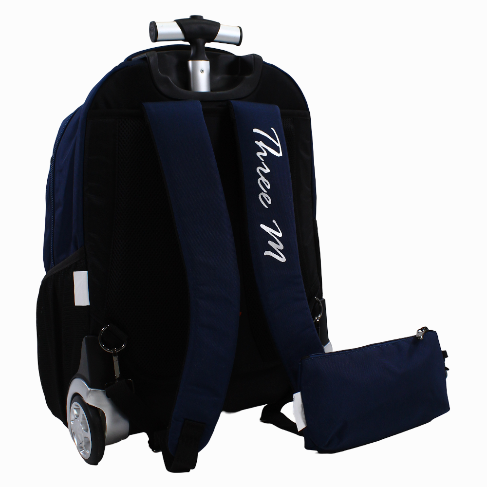Navy School Set – 20 Inches (Trolley Bag + Pencil case)
