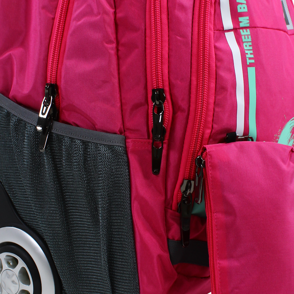 Pink School Set – 20 Inches (Trolley Bag + Pencil case)