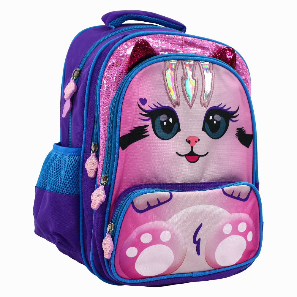 Purple Kitten Backpack  - Preschool & KG Kids