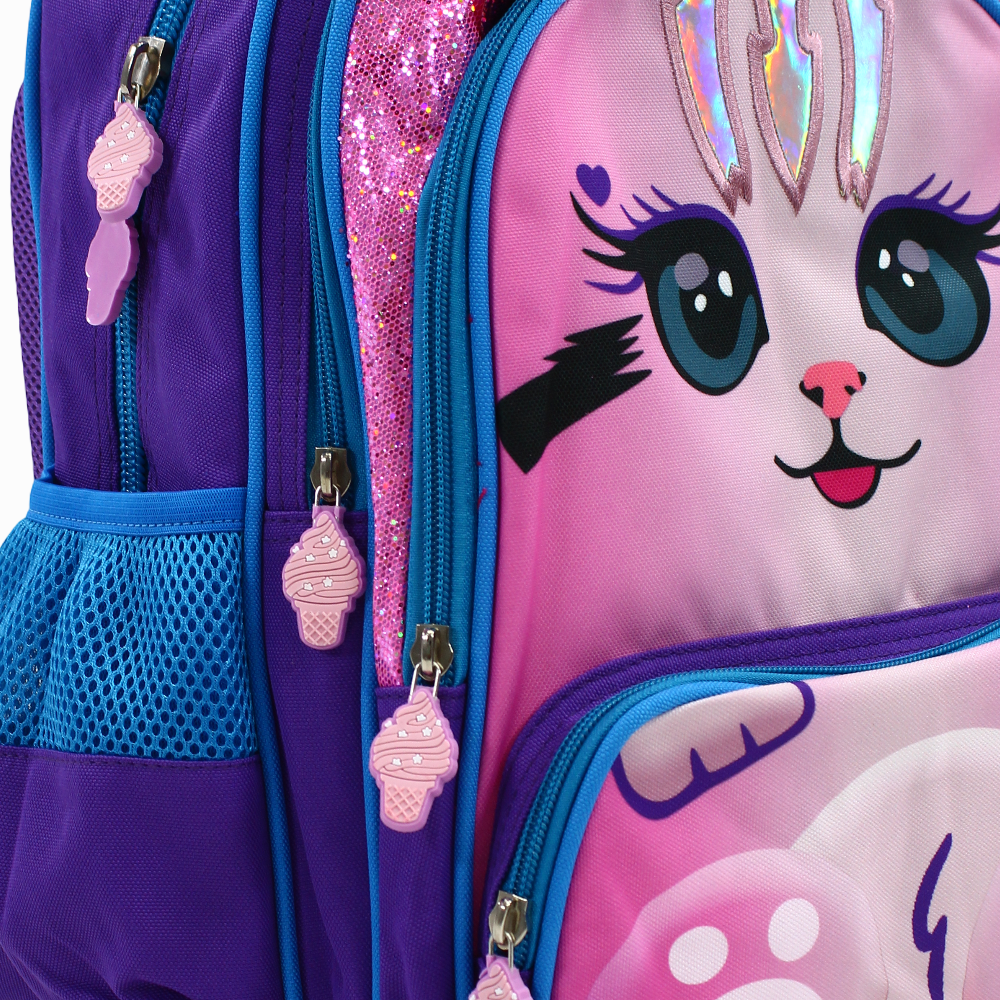 Purple Kitten Backpack  - Preschool & KG Kids