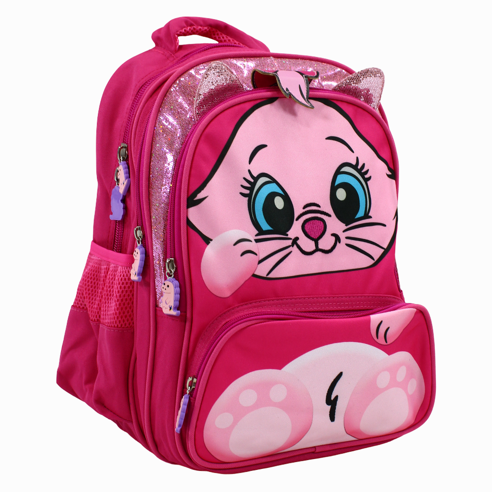 Fuchsia Marie Kitten  Backpack - Preschool & KG Kids