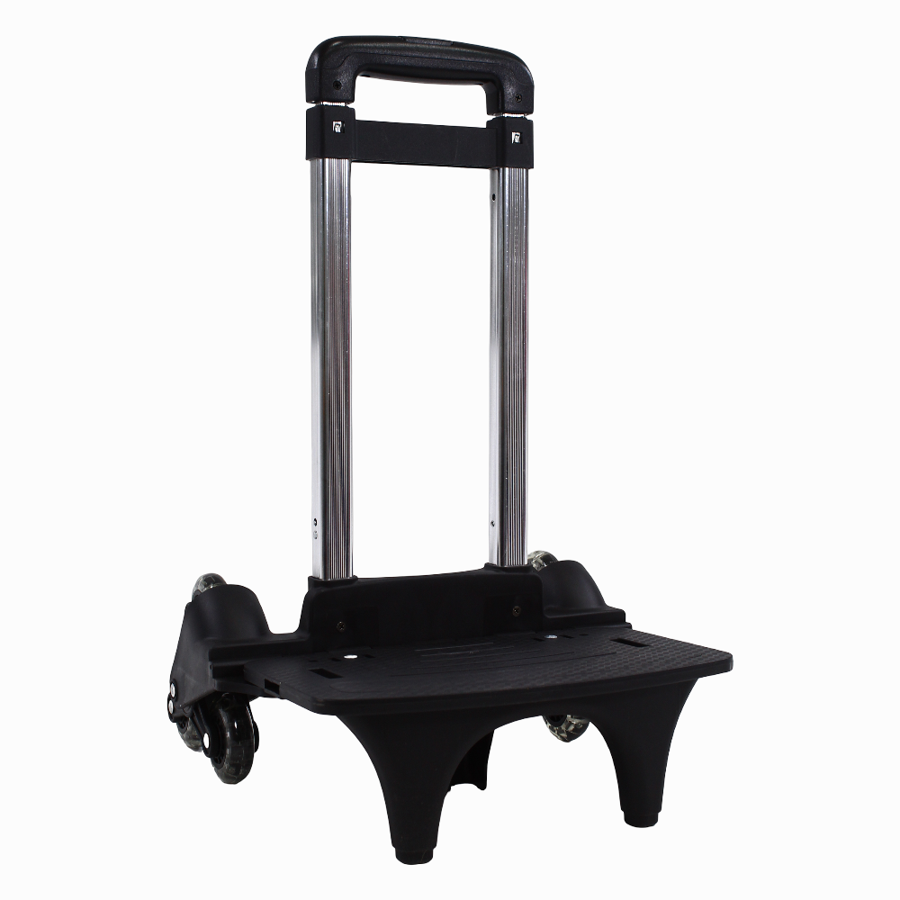 Foldable School Trolley Cart – (18.5–20 Inches) & Black