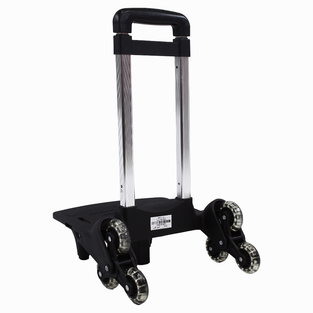 Foldable School Trolley Cart – (18.5–20 Inches) & Black