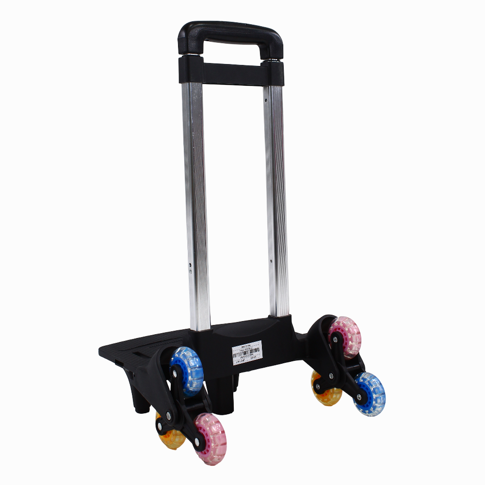 Foldable School Trolley Cart – (18.5–20 Inches) & 3 Colored Wheels