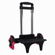 Foldable School Trolley Cart – (18.5–20 Inches) & 5 Pink Wheels