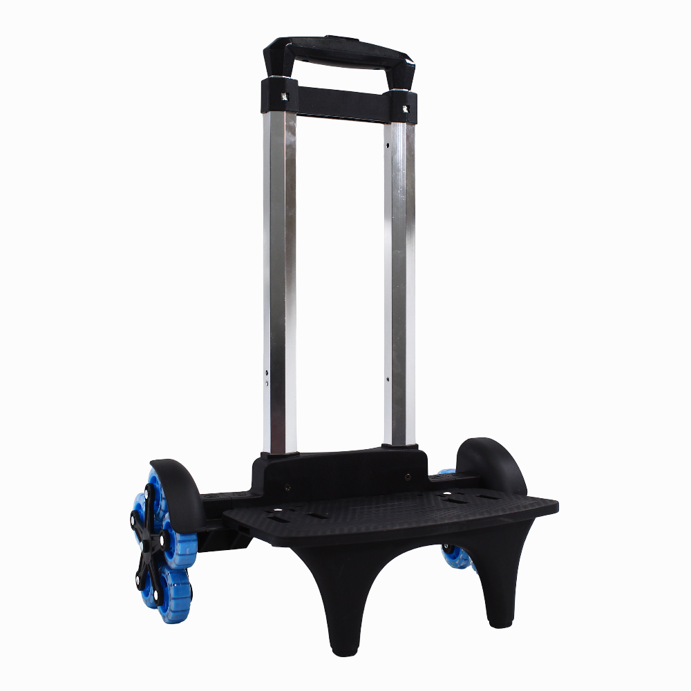 Foldable School Trolley Cart – (18.5–20 Inches) & 5 Blue Wheels