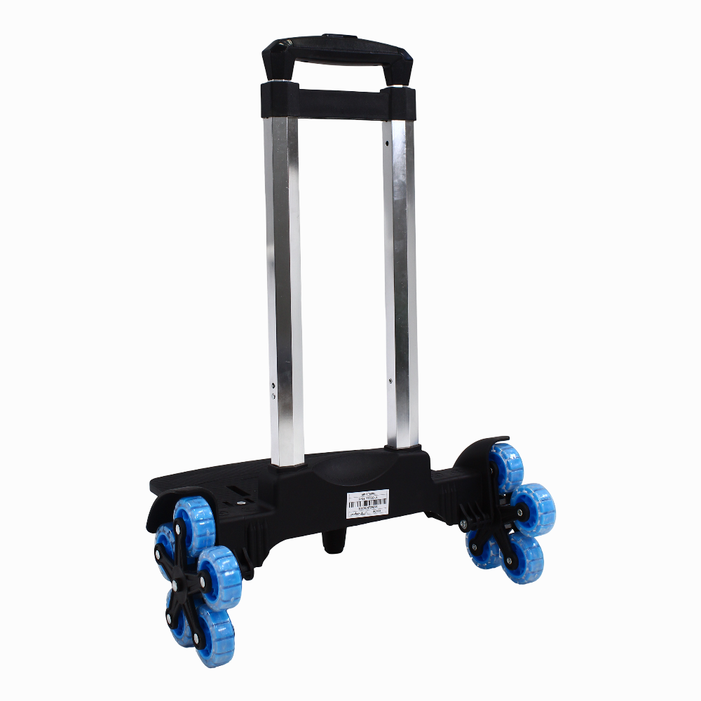 Foldable School Trolley Cart – (18.5–20 Inches) & 5 Blue Wheels
