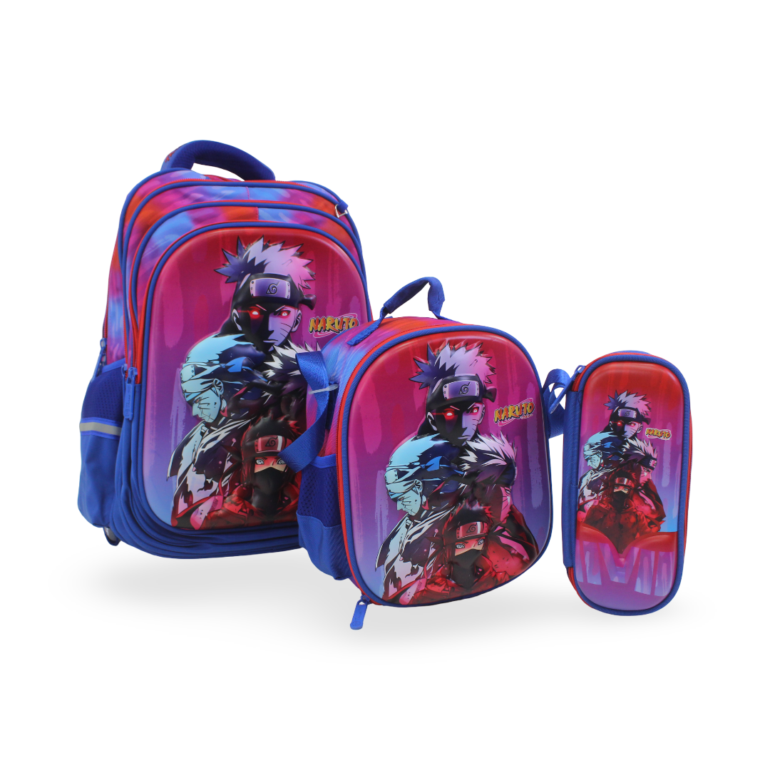 3M Naruto School Set 18 Inches – Blue with Naruto Print