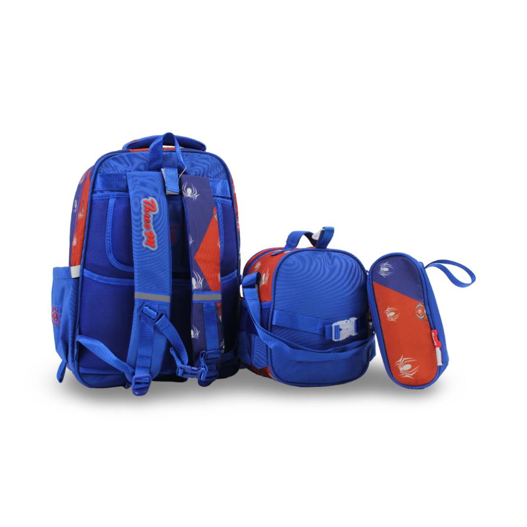 3M Spider-Man School Set 18 Inches – Red & Blue with Backpack, Lunch Bag & Pencil Case