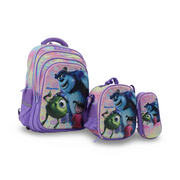 3M Monsters School Set 16 Inches – Purple with Backpack, Lunch Bag & Pencil Case