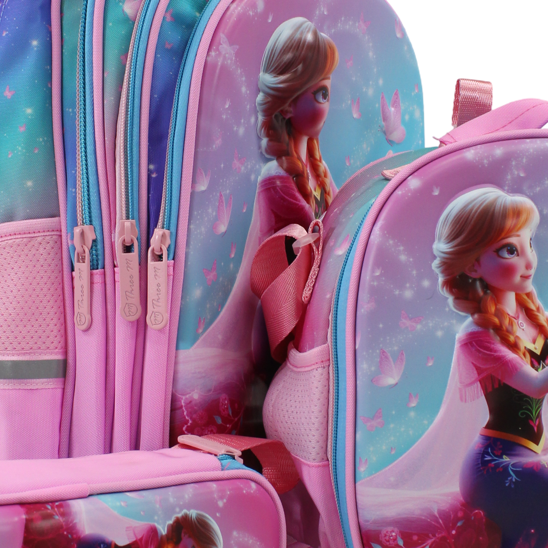 3M Anna School Set 16 Inches – Pink with Backpack, Lunch Bag & Pencil Case