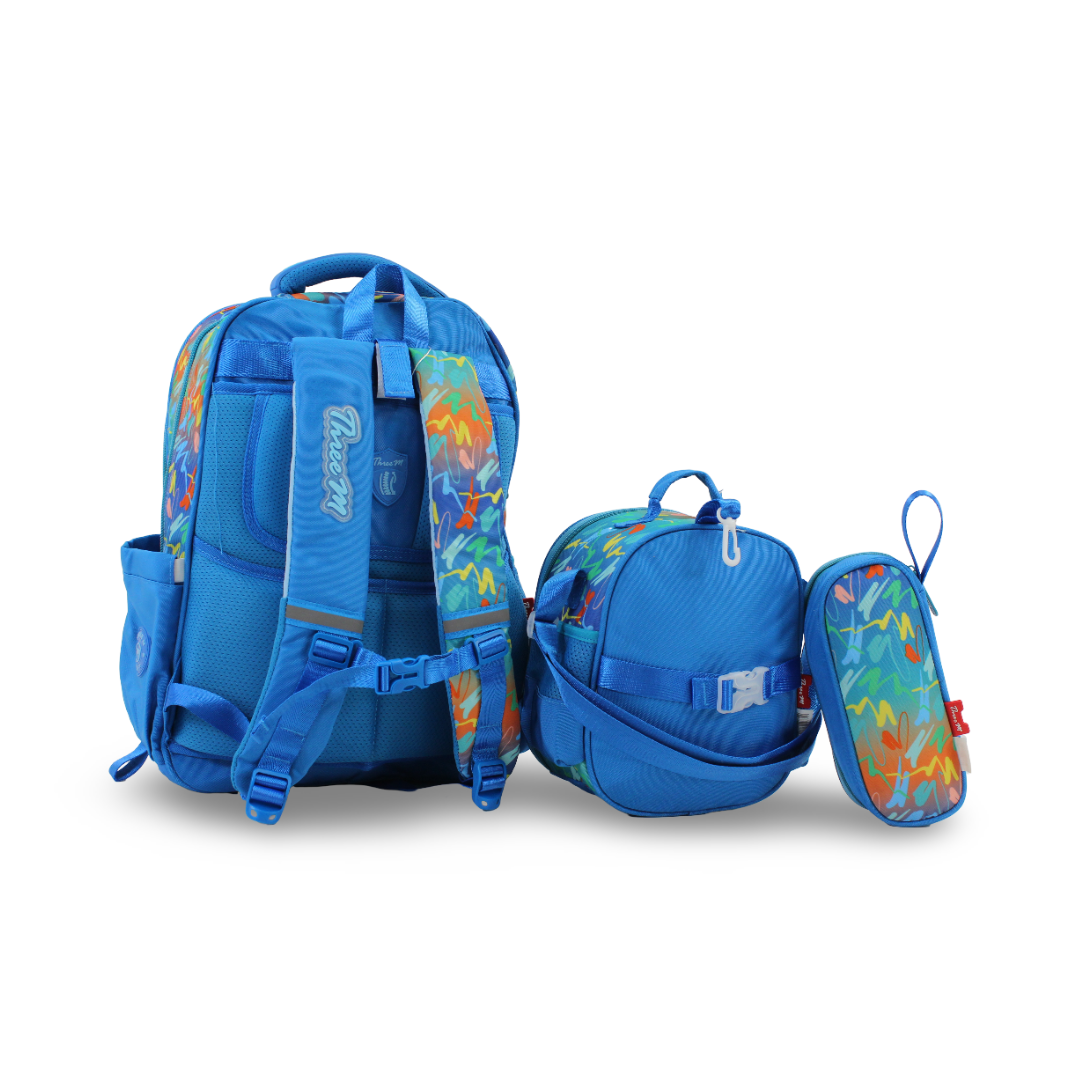 3M Sonic School Set 16 Inches – Blue with Backpack, Lunch Bag & Pencil Case
