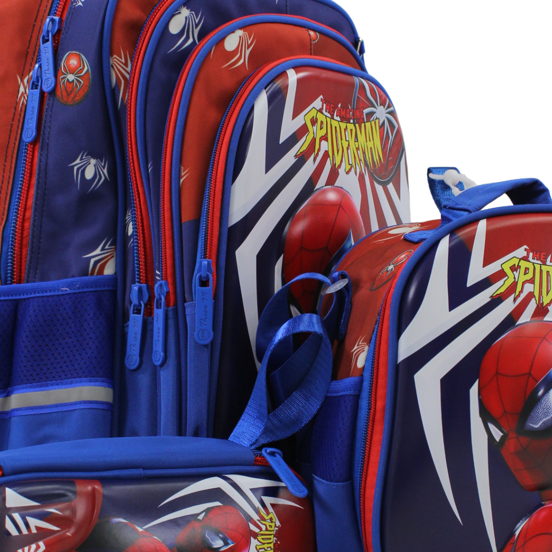 3M Spider-Man School Set 16 Inches – Red & Blue with Backpack, Lunch Bag & Pencil Case