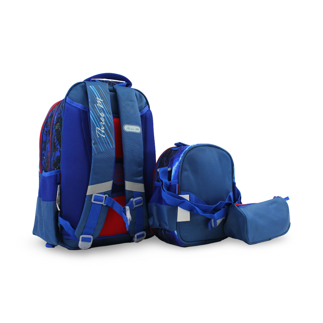 3M Spider-Man School Set 18 Inches – Blue with Backpack, Lunch Bag & Pencil Case