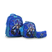 3M Sonic School Set 16 Inches – Turquoise & Blue with Backpack, Lunch Bag & Pencil Case