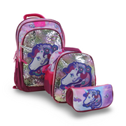 3M Unicorn School Set 16 Inches – Fuchsia with Flowers & Butterflies Print