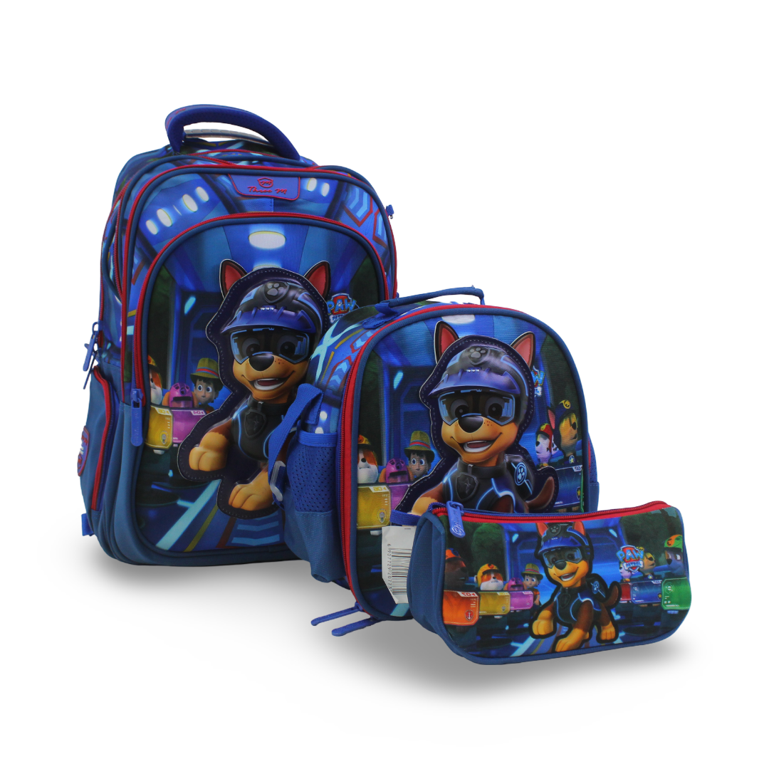 3M Paw Patrol School Set 16 Inches – Blue with Backpack, Lunch Bag & Pencil Case