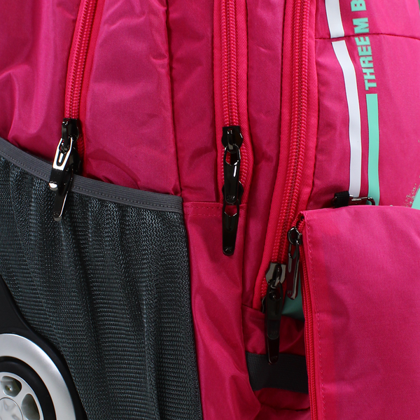3M Trolley School Bag with Pencil Case – Fuchsia (20 inches)