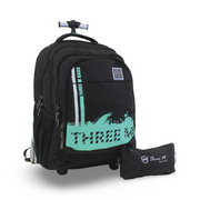 3M Trolley School Bag with Pencil Case – Black