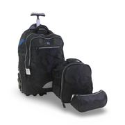 3M Trolley School Bag Set – Black with Pencil Case & Lunch Bag