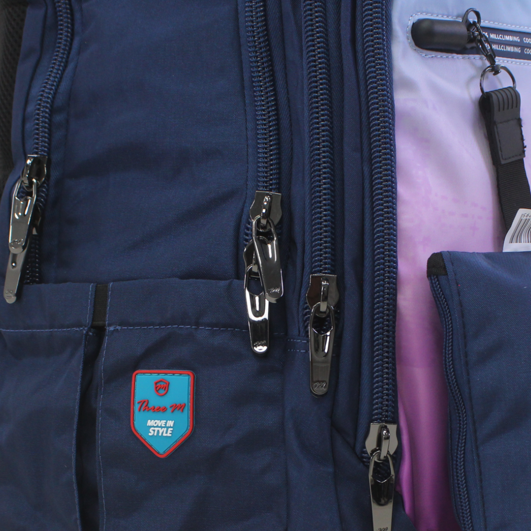 3M Backpack with Pencil Case – Purple & Navy
