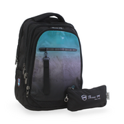 3M Backpack with Pencil Case – Turquoise & Black