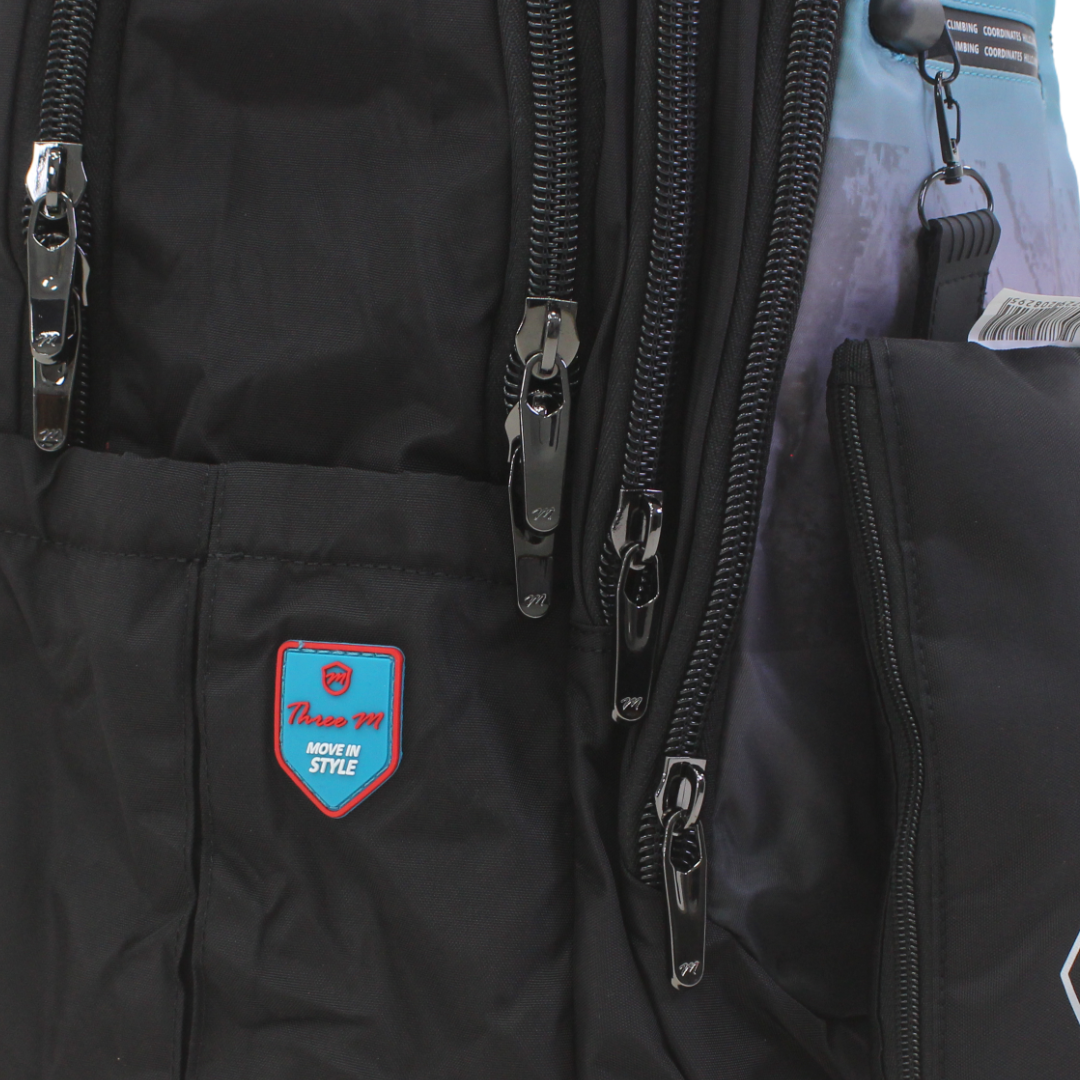 3M Backpack with Pencil Case – Turquoise & Black