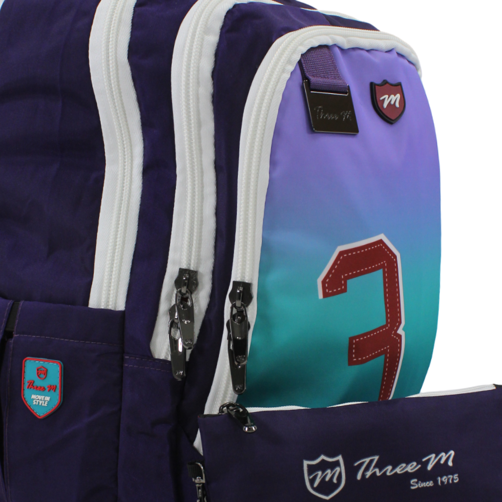 3M Backpack with Pencil Case 19 Inches – Purple