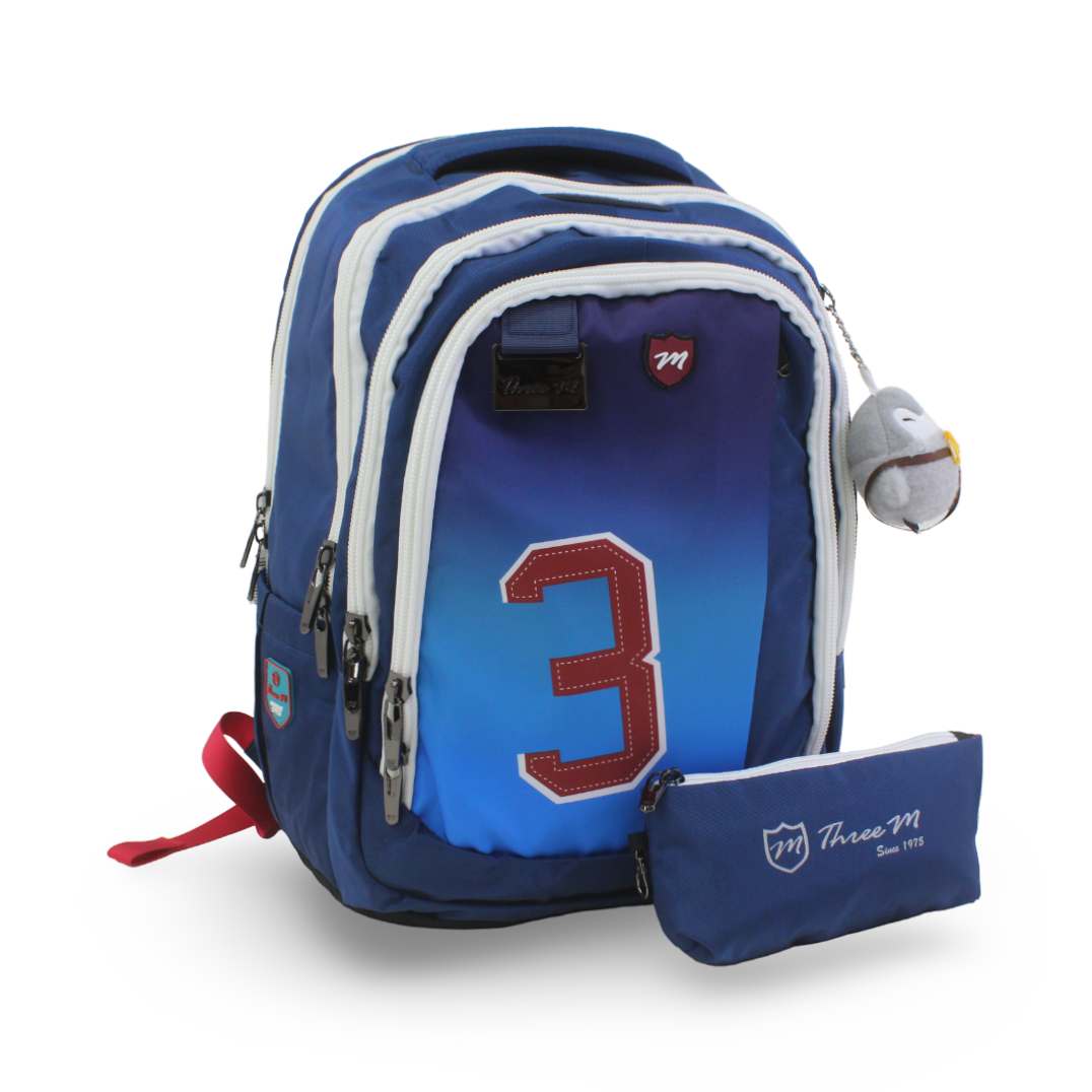 3M Backpack with Pencil Case 19 Inches – Petrol Blue