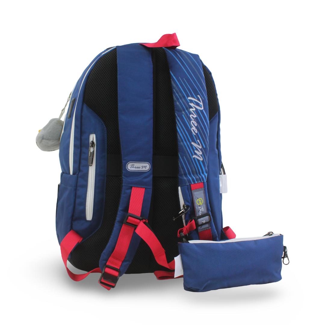 3M Backpack with Pencil Case 19 Inches – Petrol Blue