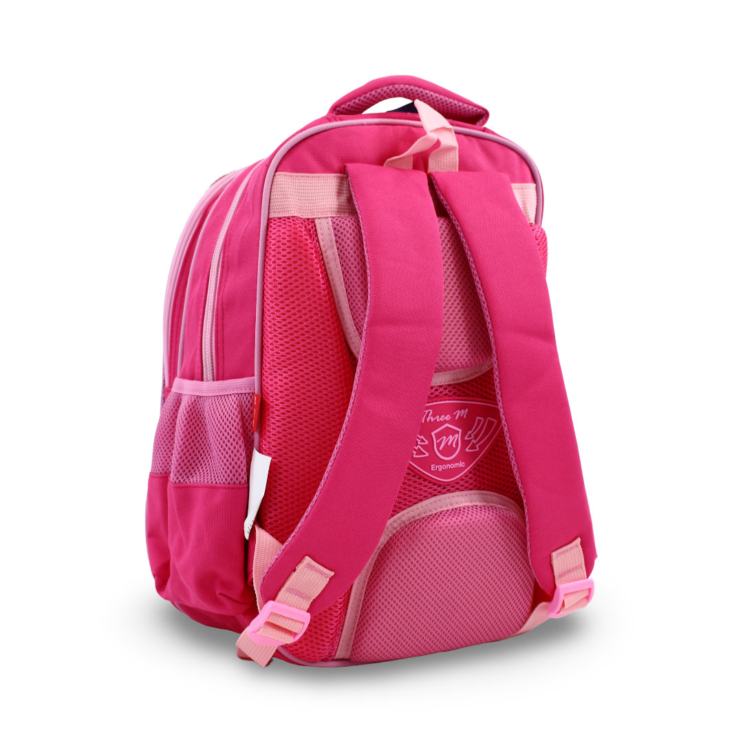 3M KG Backpack – Fuchsia with Lotso Print (15 Inches)