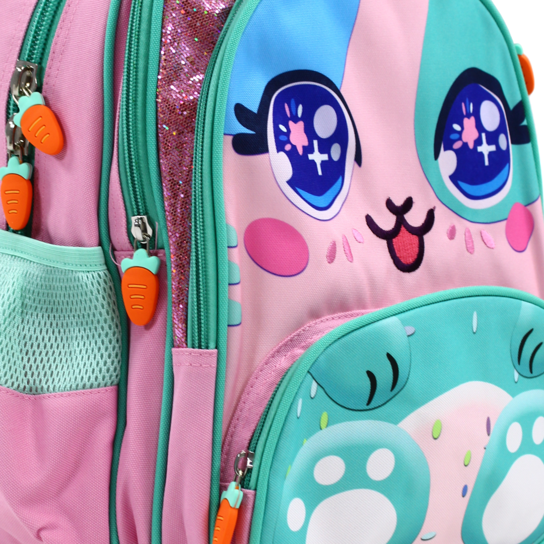 3M KG Backpack – Pink & Aqua with Unicorn Print