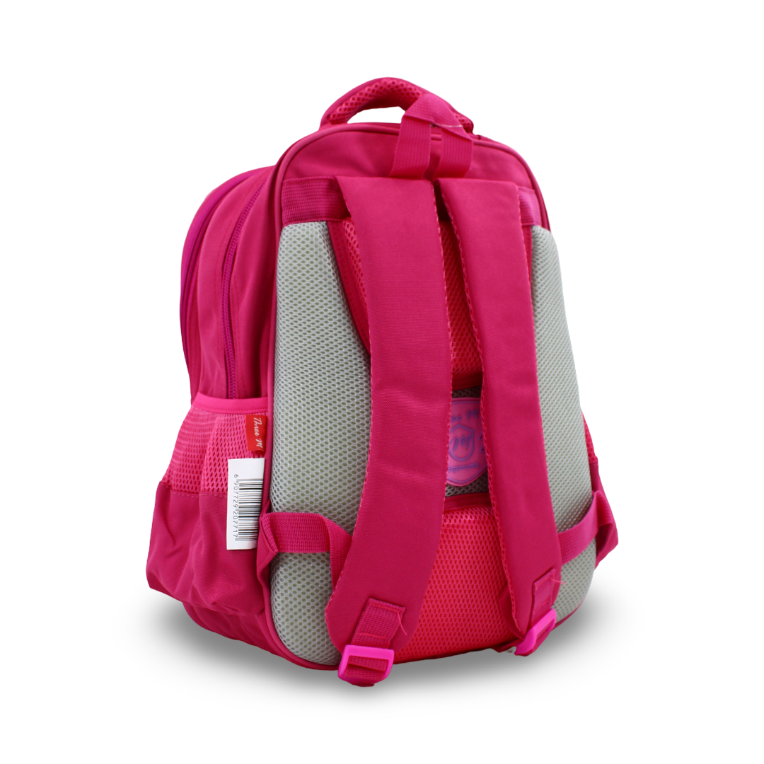 3M KG Backpack – Fuchsia with Cat Print (15 Inches)