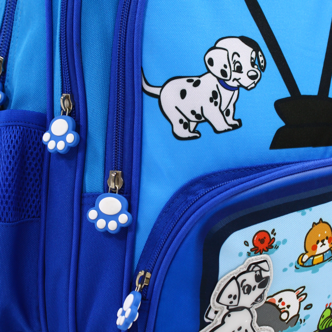 3M KG Backpack – Blue with Dalmatian Print (15 Inches)