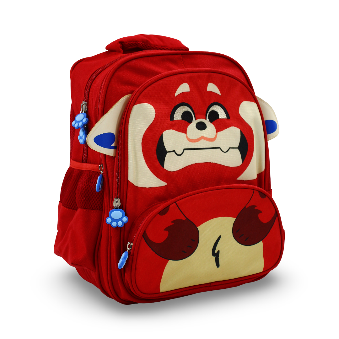 3M KG Backpack – Red with Panda Print (15 Inches) - School